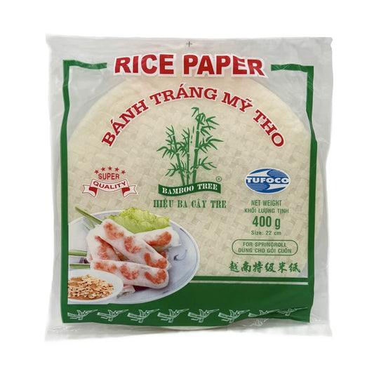 Bamboo Tree Rundes Reispapier für Sommerrollen 22 cm, 400 g, Vorderseite
