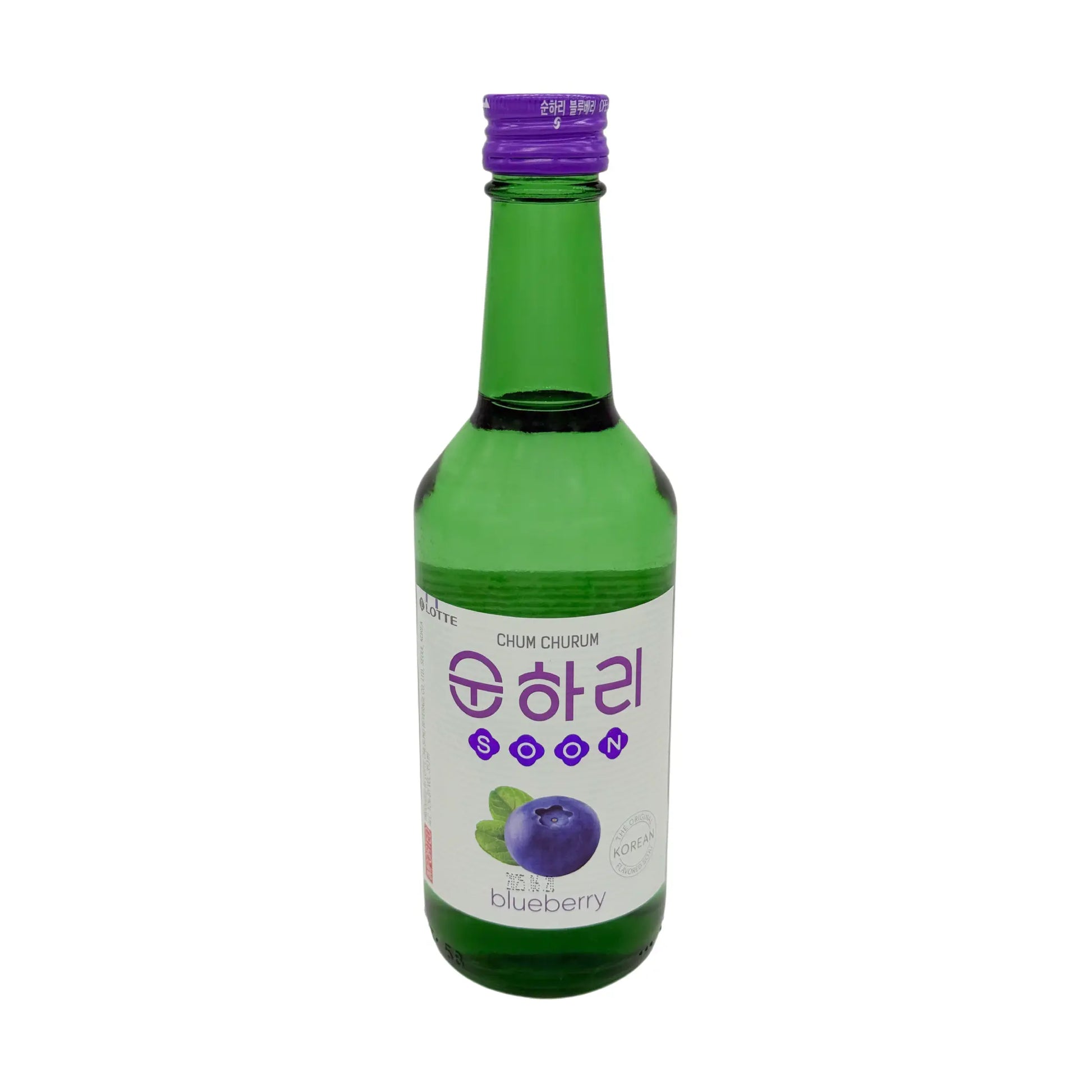Chum Churum Soju Blaubeer 12% Vol 350 ml, Vorderseite