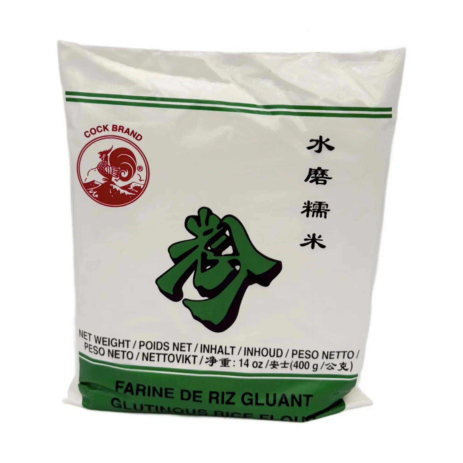 Cock  Klebreismehl 400 g, Vorderseite