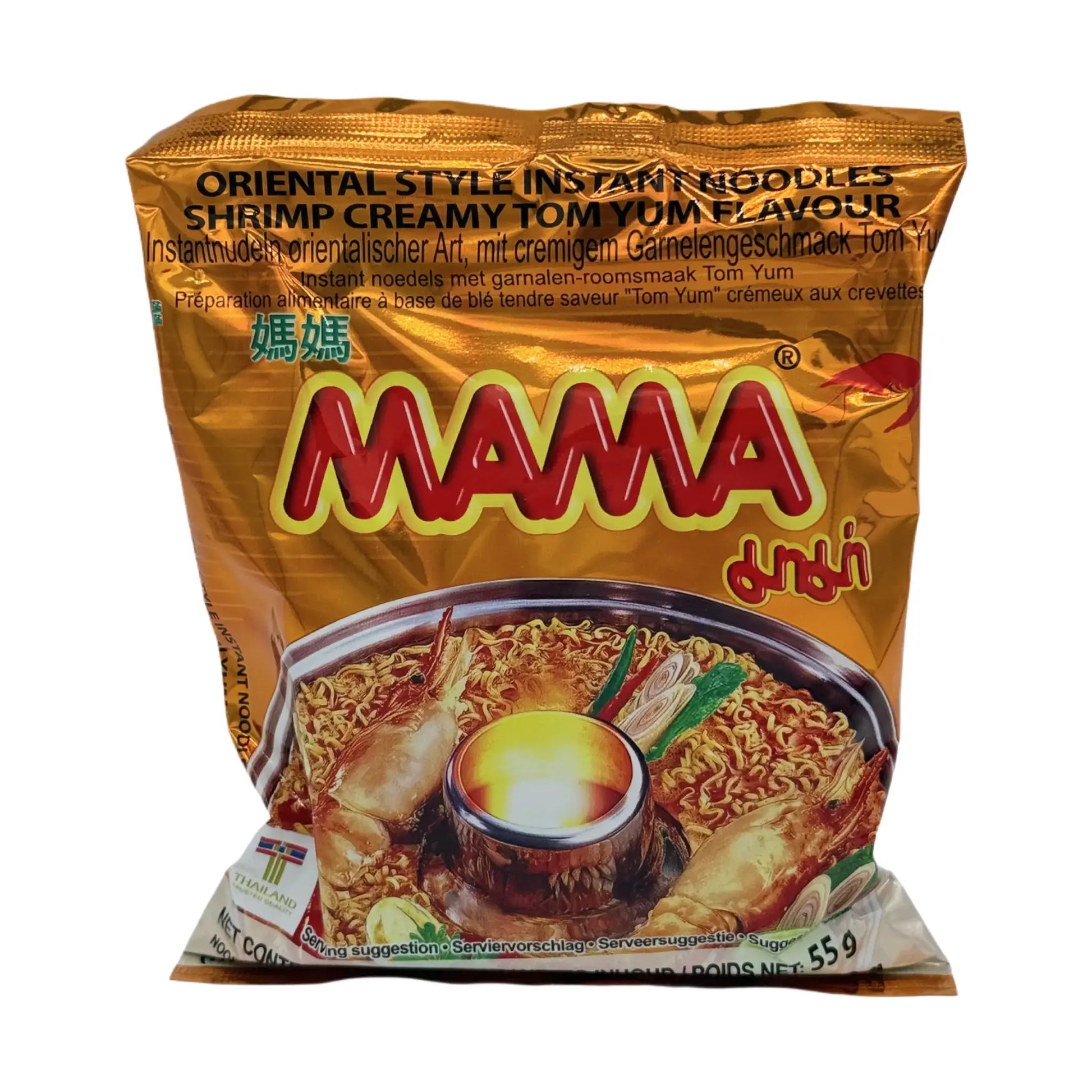 MAMA Instantnudeln Garnelen Tom Yum 55 g, Vorderseite