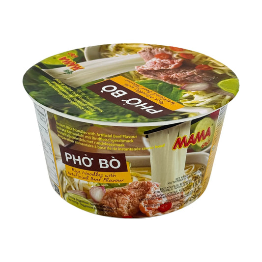 MAMA Instantreisnudeln Pho Bo Schüssel 65 g, Vorderseite