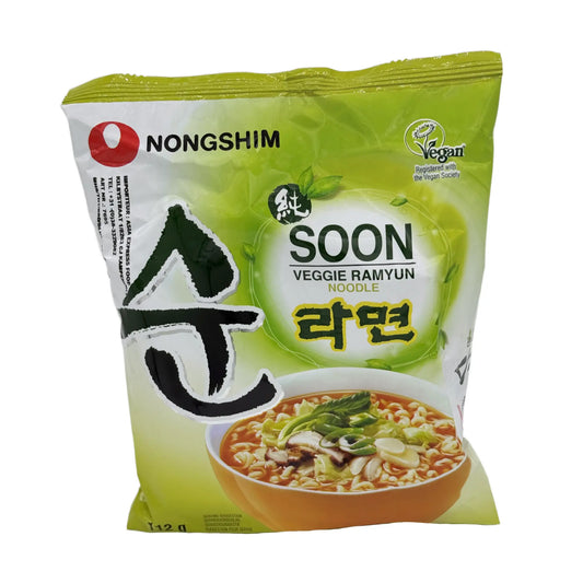 Nongshim Instantnudeln Soon Veggie Ramyun 112 g, Vorderseite