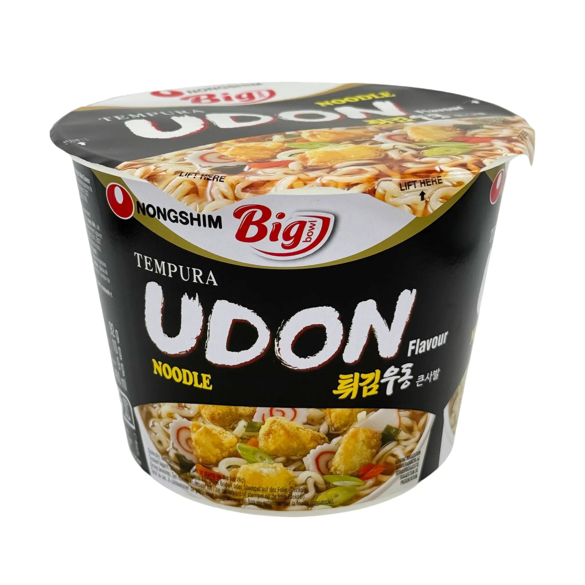 Nongshim Instantnudeln Tempura Udon Schüssel 111 g, Vorderseite