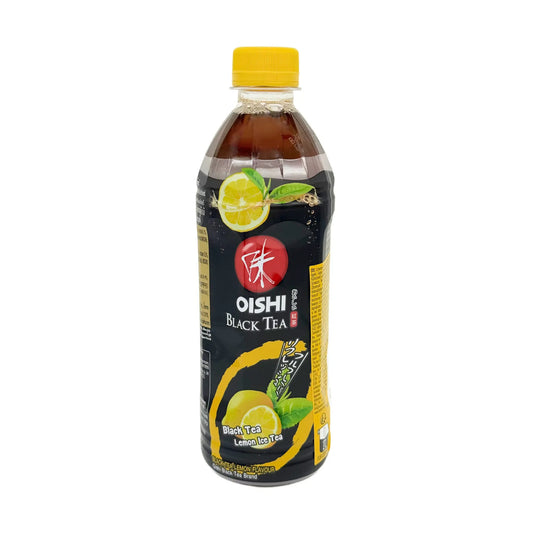 Oishi  Schwarzer Eistee Zitrone 500 ml, Vorderseite