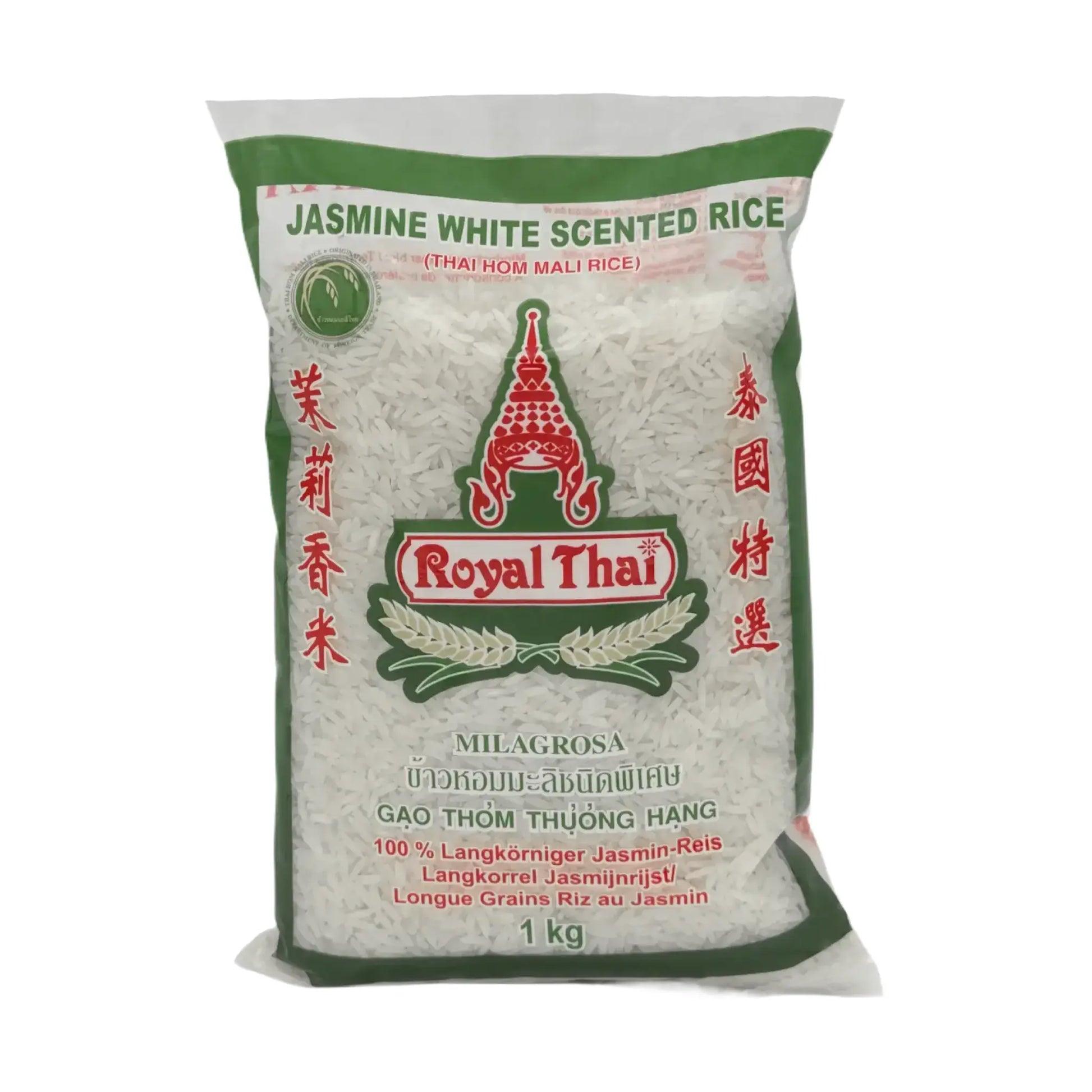 Royal Thai Jasminreis 1 kg, Vorderseite