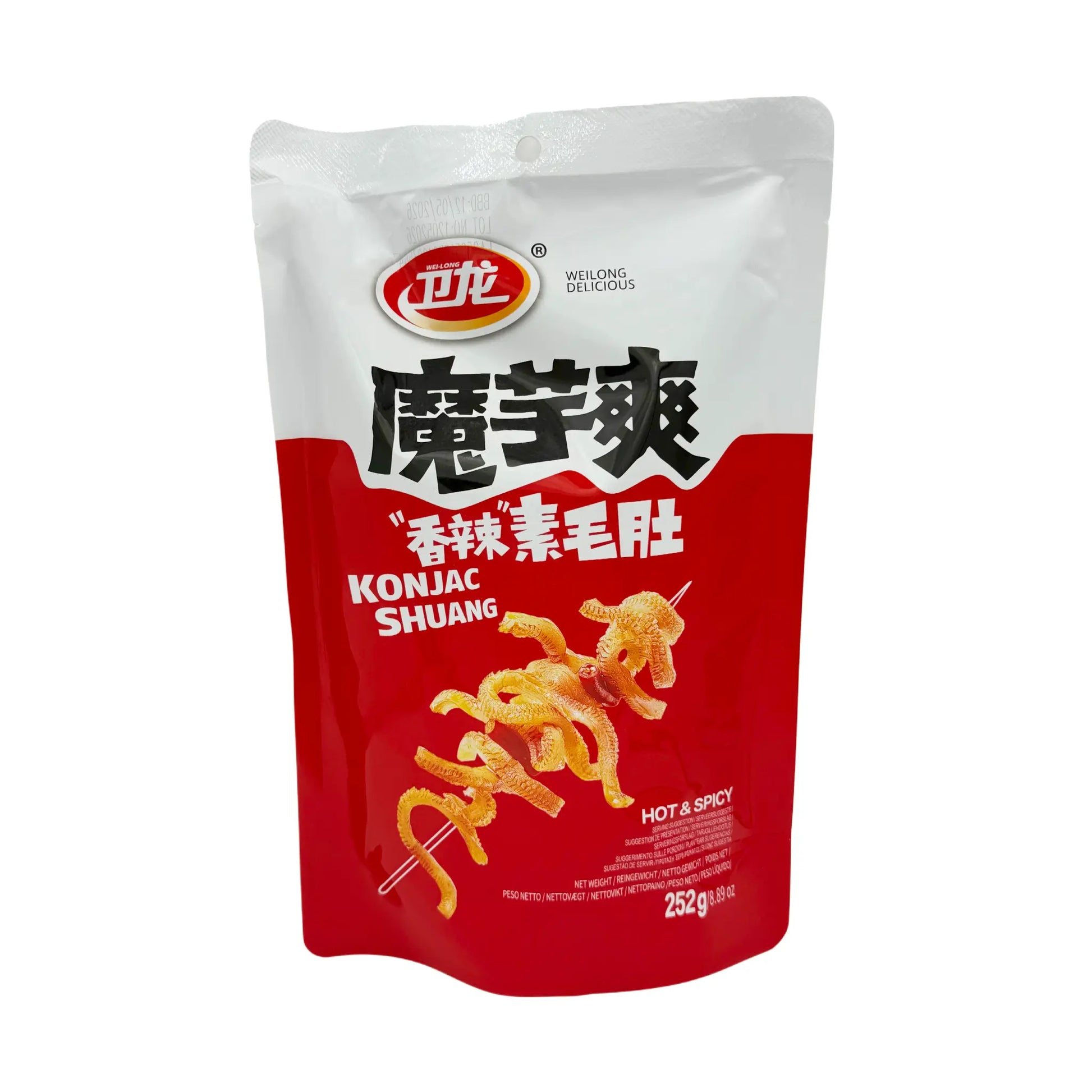 Weilong Konjakwurzel Hot & Spicy 252 g, Vorderseite