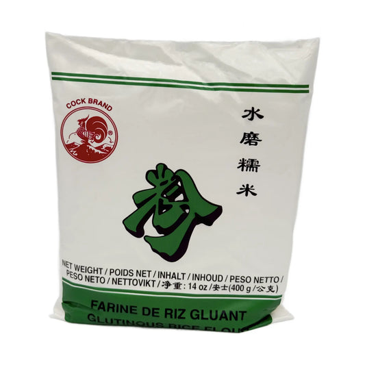 Cock  Klebreismehl 400 g, Vorderseite