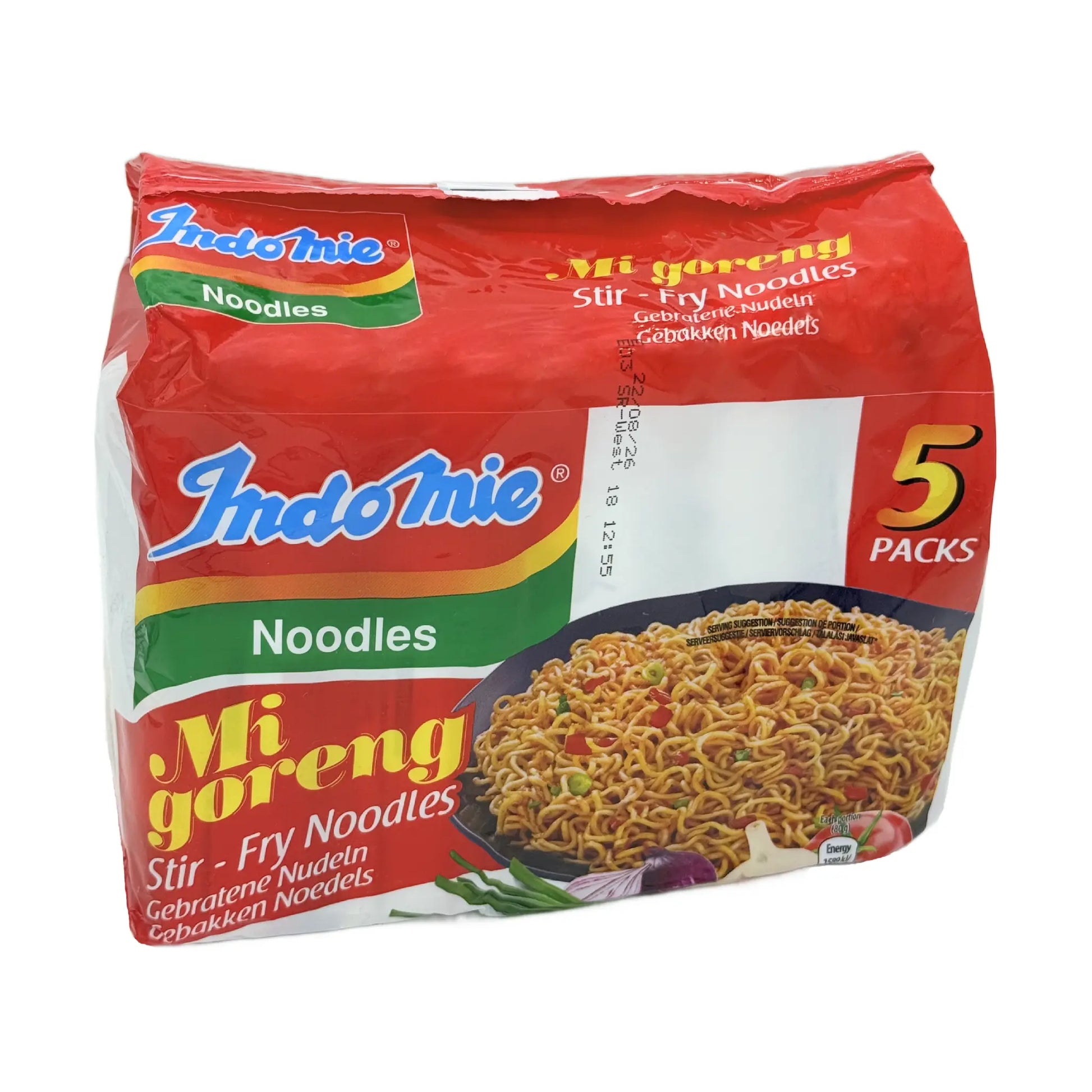 Indomie Instantnudeln Mi Goreng 5er Pack 5 × 80 g, Vorderseite
