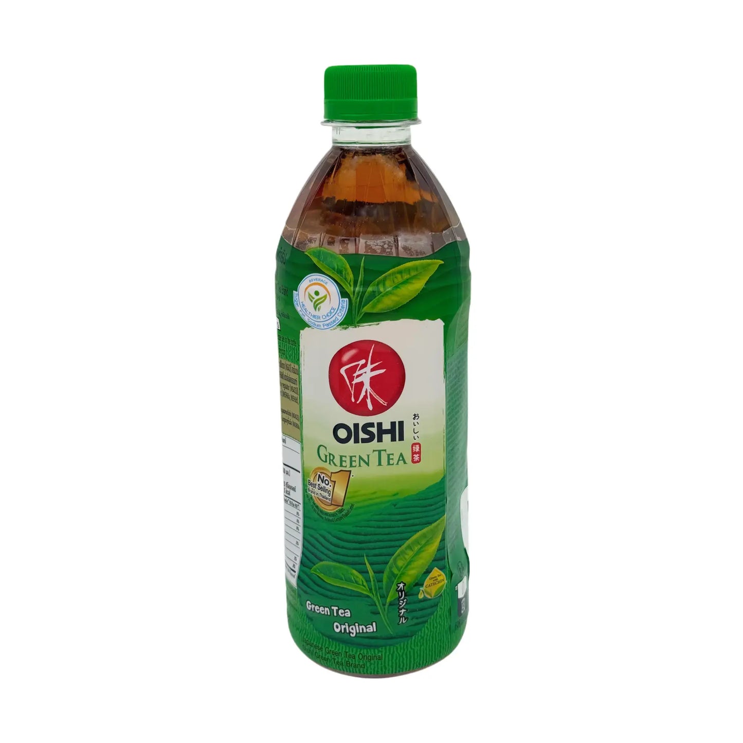Oishi Grüner Tee 500 ml, Vorderseite