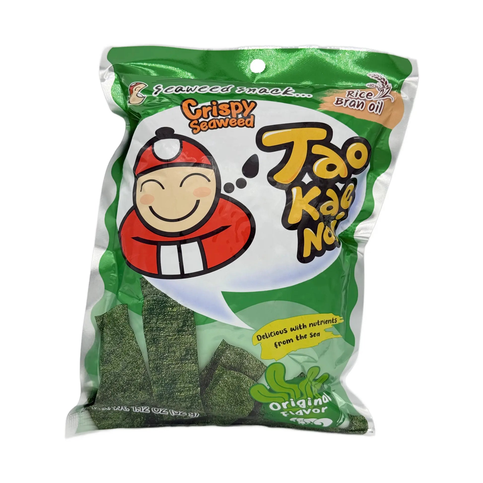 Tao Kae Noi Crispy Seetang Snack Original 32 g, Vorderseite